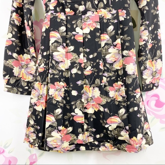 NEW Forever 21 Floral Pleated Dress S - Picture 3 of 12